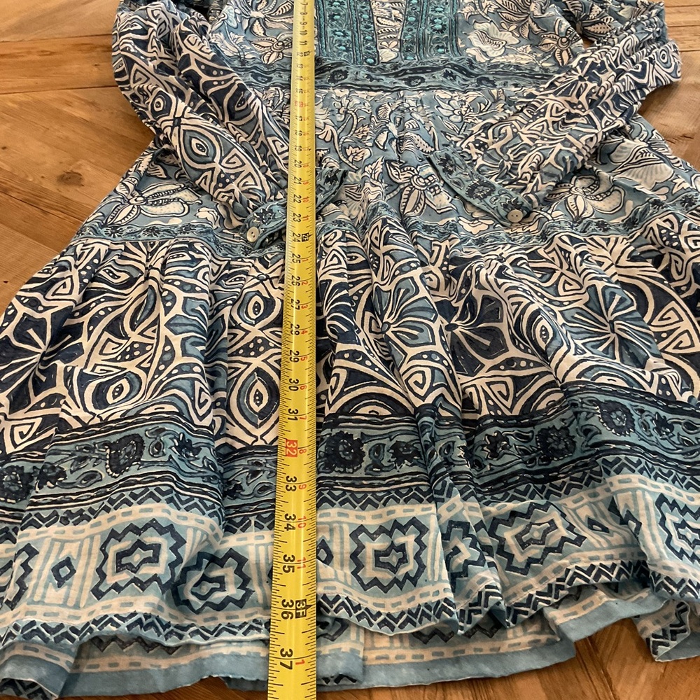 Bella Tu Nickiβ Blue Block Print Mini Dress Size XS NWT - Picture 9 of 9